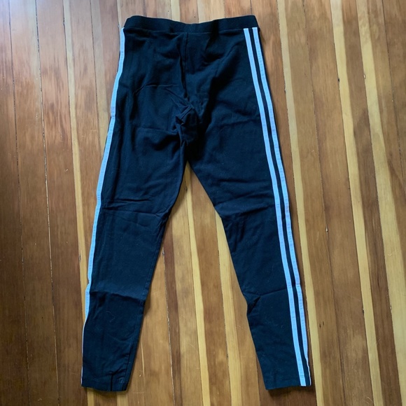 Black/white Adidas cotton leggings S - Picture 4 of 4